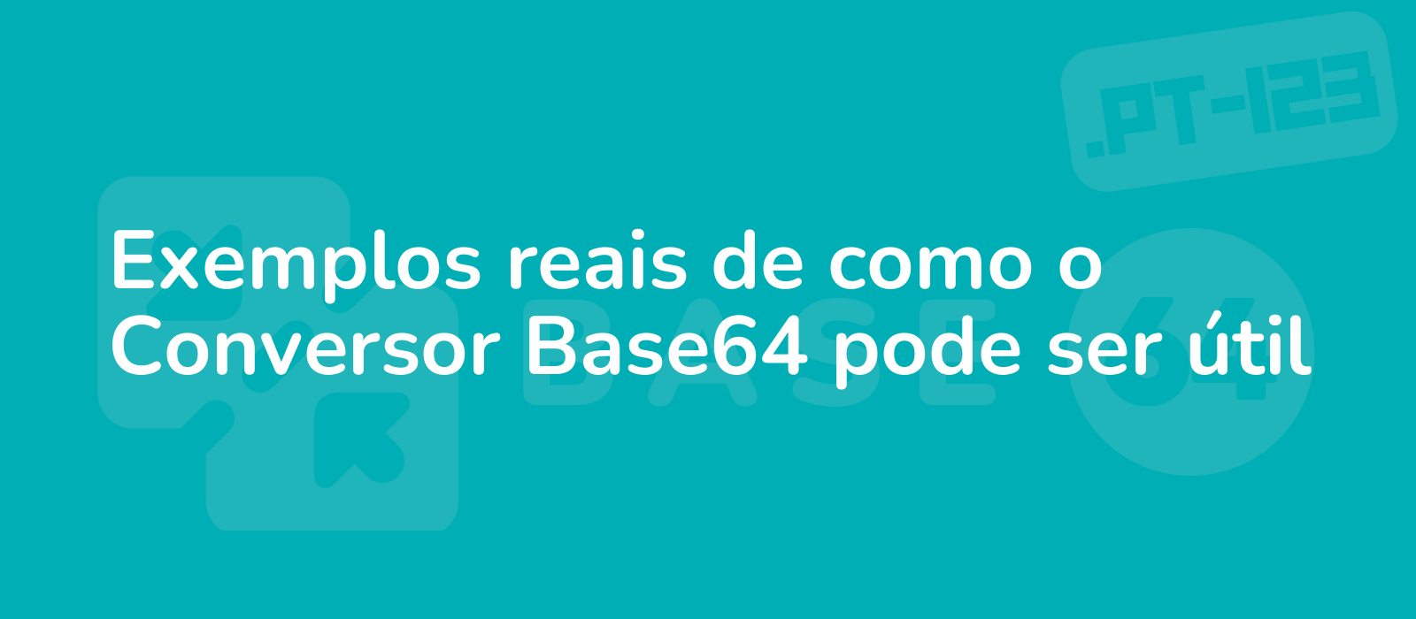 real life examples showcasing the usefulness of the base64 converter with a modern design and vibrant colors